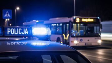 Mężczyzna w masce z pistoletem-zabawką szokuje Toruńskich przechodniów